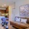 a living room with a couch and a table